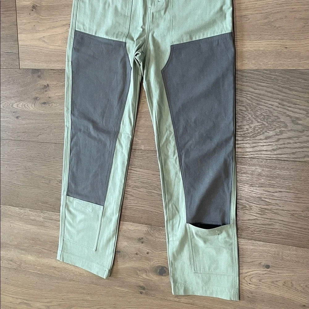 Liquid Lagoon 1ST Anniversary Work Pants Size 30X30 NWOT Green/Gray